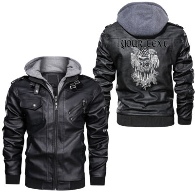 Ligerking - Odin Two Axe Leather Jacket A95