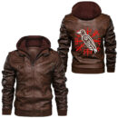 Ligerking - Odin Ravens Nordic Mythology Vikings Myth Leather Jacket A35