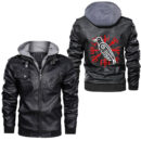 Ligerking - Odin Ravens Nordic Mythology Vikings Myth Leather Jacket A35