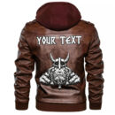 (Custom) Ligerking - Odin Symbol Leather Jacket A35