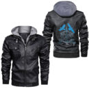 Ligerking - Odin's Ravens Hugin And Munin Leather Jacket A35