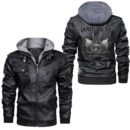 Ligerking - Odin Two Raven Celtic Leather Jacket A95