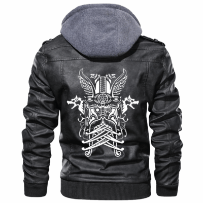 Ligerking - Odin Tattoo Leather Jacket A35