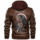 Ligerking - Odin Wolf Tattoo Leather Jacket A35
