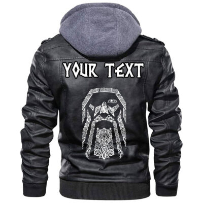 (Custom) Ligerking - Norway Valknut Leather Jacket A35