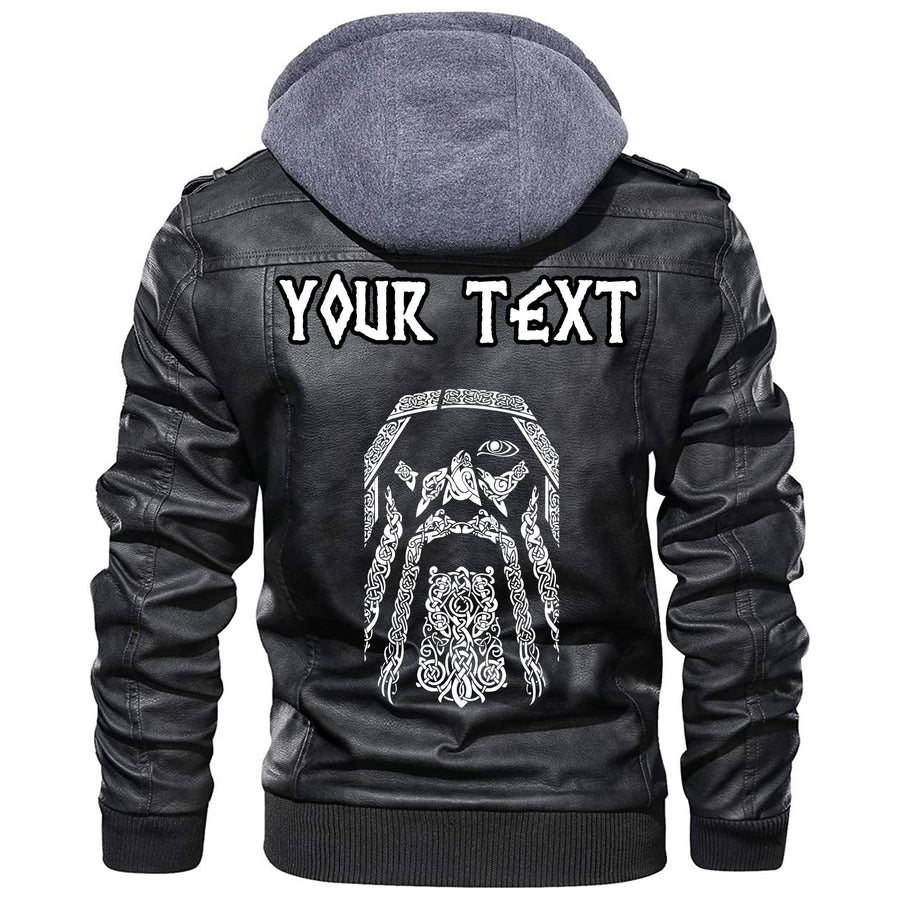 (Custom) Ligerking - Norway Valknut Leather Jacket A35