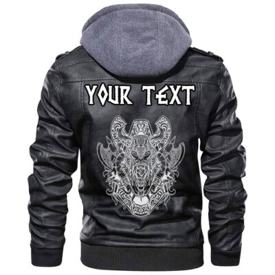 (Custom) Ligerking - Odin and Wolf Leather Jacket A35