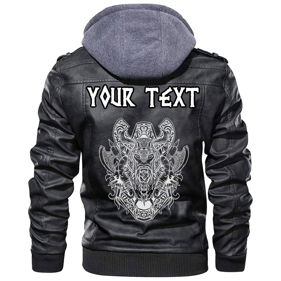 (Custom) Ligerking - Odin and Wolf Leather Jacket A35