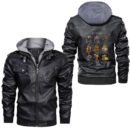 Ligerking - Pretend Im a Viking Leather Jacket A35