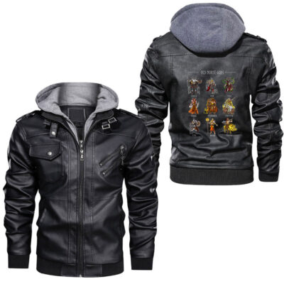 Ligerking - Pretend Im a Viking Leather Jacket A35