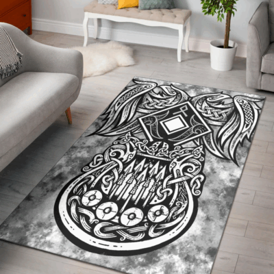 Ligerking Area Rug - Othala and Raven Area Rug A31