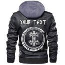 (Custom) Ligerking - Old Skull Face Isolated Leather Jacket A35
