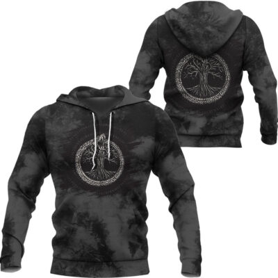 Ligerking Hoodie -Ouroboros with Tree of Life Hoodie A7