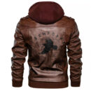 Ligerking - Raven Runes Leather Jacket A35