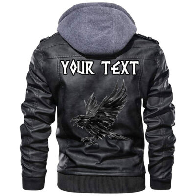 (Custom) Ligerking - Ragnarok Battle Of The God Odin With The Wolf Fenrir Leather Jacket A35