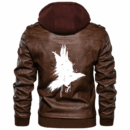 Ligerking - Odin,Hugin and Munin Tattoo Leather Jacket A35