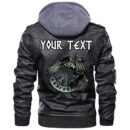 (Custom) Ligerking - Raven and Skull Leather Jacket A35