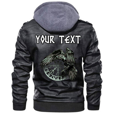 (Custom) Ligerking - Raven and Skull Leather Jacket A35