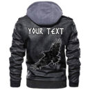 (Custom) Ligerking - Raven Art Inspired Moves Drawn As A Leather Jacket A35
