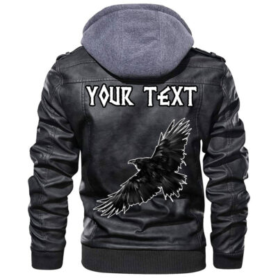(Custom) Ligerking - Raven Art Inspired Moves Drawn As A Leather Jacket A35