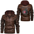 Ligerking - Raven Circle Leather Jacket A95