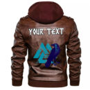 (Custom) Ligerking - Raven In Celtic Scandinavian Style And Norse Runes Leather Jacket A35
