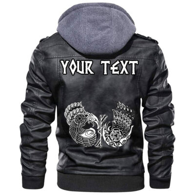 (Custom) Ligerking - Raven of Odin Leather Jacket A35