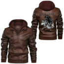 Ligerking - Raven Spread Wings Leather Jacket A95