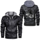 Ligerking - Raven Spread Wings Leather Jacket A95