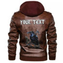 (Custom) Ligerking - Raven With The Opened Wings Leather Jacket A35