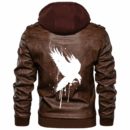 Ligerking - White Raven Leather Jacket A35