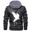 Ligerking - White Raven Leather Jacket A35
