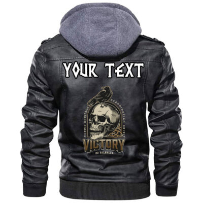 (Custom) Ligerking - Raven and Runes Leather Jacket A35