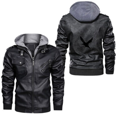 Ligerking - Raven And Yggdrasil Tree Cool Viking Leather Jacket A35