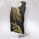 Ligerking Hooded Blanket - Raven and Wolf Midgard Gold Version A35