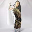Ligerking Hooded Blanket - Raven and Wolf Midgard Gold Version A35