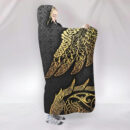 Ligerking Hooded Blanket - Raven and Wolf Midgard Gold Version A35