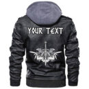 (Custom) Ligerking - Raven Leather Jacket A35