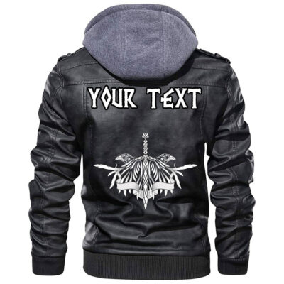 (Custom) Ligerking - Raven Leather Jacket A35
