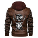 Ligerking - Norse Viking Wolf Ulfhednar Leather Jacket A35