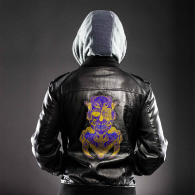 Ligerking - Odin and Ravens Leather Jacket A35
