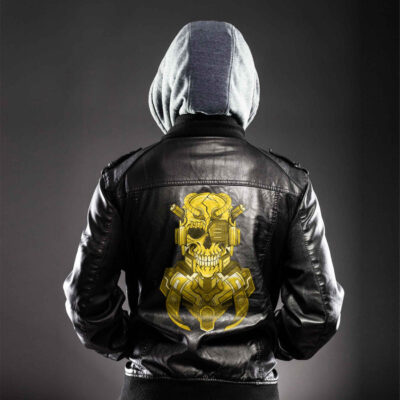 Ligerking - Almighty Black P. Stone Nation Leather Jacket A35