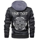 (Custom) Ligerking - Round Celtic Pattern 1 Leather Jacket A35