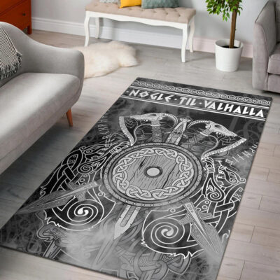 Ligerking Area Rug - Viking Valknut Celtic Area Rug A31