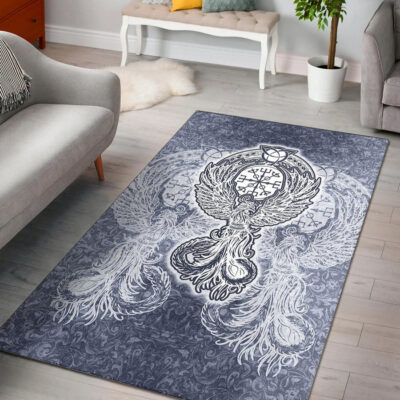 Ligerking Area Rug - The Phoenix is Reborn Celtic Tattoo Area Rug A35