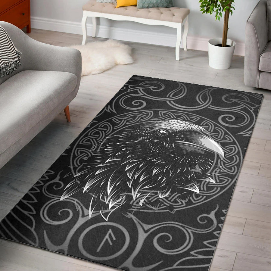 Ligerking Area Rug - Raven Celtic Style Area Rug A35