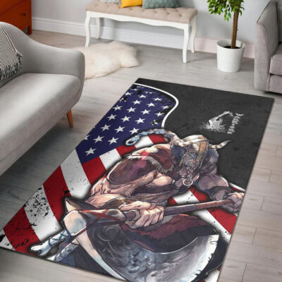 Ligerking Area Rug - USA Warrior Brush Style Area Rug A35