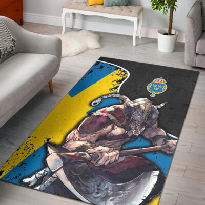 Ligerking Area Rug - Sweden Warrior Brush Style Area Rug A35