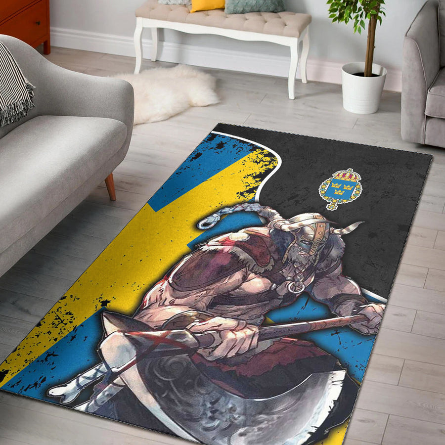 Ligerking Area Rug - Sweden Warrior Brush Style Area Rug A35