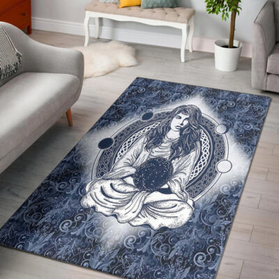 Ligerking Area Rug - Wicca Sorceress Celtic Tattoo Area Rug A35